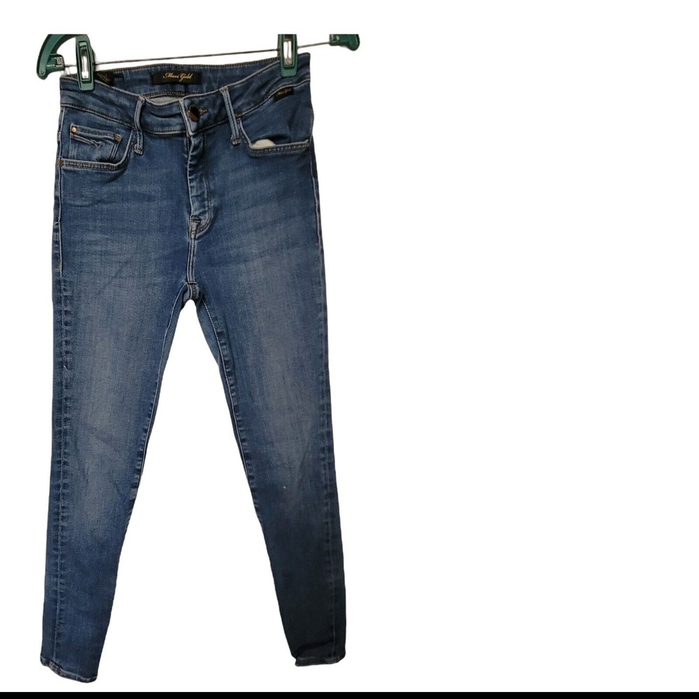 MAVI Gold Jeans Mid-Rise Denim Skinny Jeans 26/28 - Picture 3 of 4